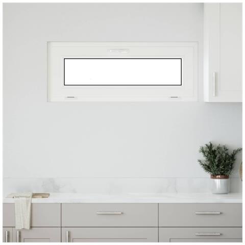 Finestra per Soffitta RISOR 110 x 40 cm PVC e Vetro Bianco - Foto 2