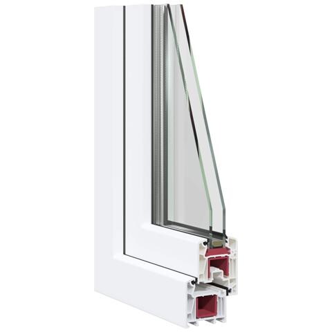 Finestra per Soffitta RISOR 110 x 40 cm PVC e Vetro Bianco - Foto 9