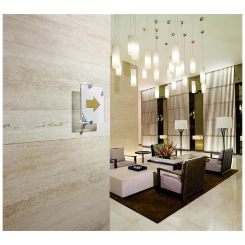 targa per porte / pareti crystal sign 210x148mm - Foto 2