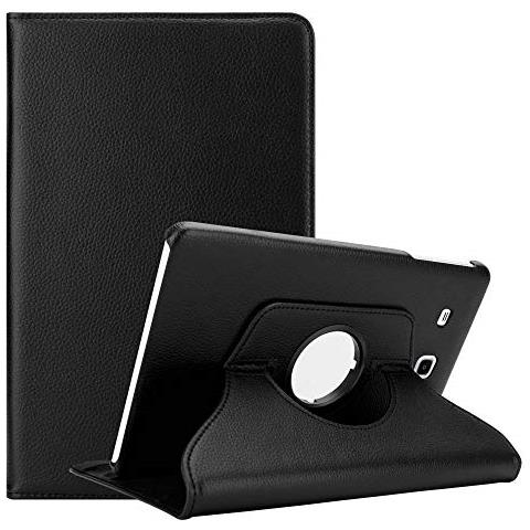 Custodia Tablet Per Samsung Galaxy Tab E (9.6"" Pollici) Sm-t561 / T560 In Nero Sambuco - Copertura Protettiva In Stile Libro Senza Auto Wake Up Con Funzione Stand E Cerniera Elastico - Foto 1