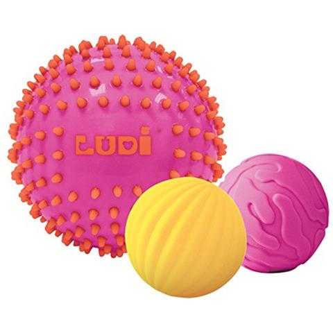 Ludi Set Di 3 Palle Sensoriali Rosa - Foto 1