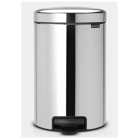Pattumiera A Pedale Inox New Icon 12l 24x32,5x40 Cm 12 Litri Inox Lucido - 113581 - Foto 2
