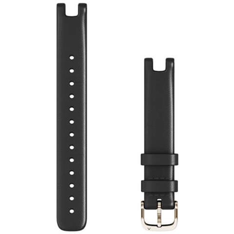 Wechselarmband Lily 14mm Ital. Leder Schwarz / elfenbein (010-13068-a1)  - Foto 1