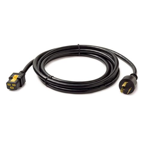 AP8753, Maschio / femmina, C19 coupler, NEMA L6-20P, Nero, AP8000 series Rack PDUs or IT equipment with built-in locking receptacles, 0 - 105 °C - Foto 1
