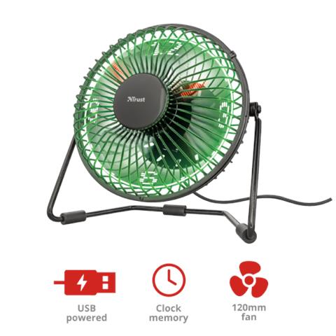 Victu Ventilatore domestico con pale Nero - Foto 3