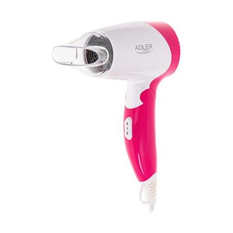 Asciugacapelli Ad 2259 1200 W, Numero Di Impostazioni Di Temperatura 2, Bianco / rosa - Foto 1