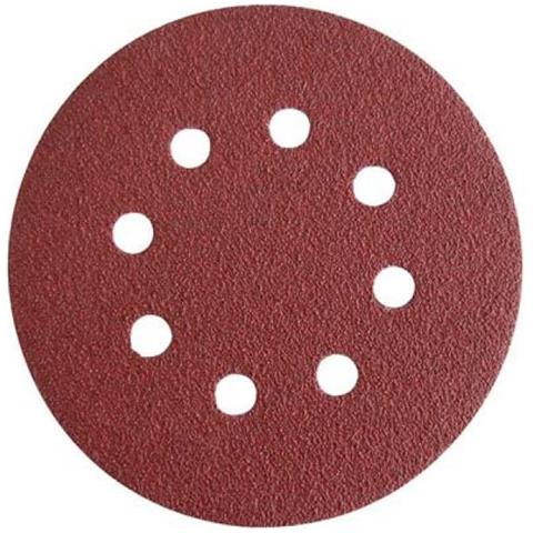 Disco Abrasivo Fibrato Velcrato 8 Fori Imperial Mm 125x22,2 Grana 180 Blpz 6 X 6 Bl - Foto 1