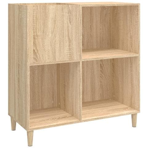 Mobile Porta Dischi Rovere Sonoma 84,5x38x89 Legno Multistrato - Foto 1