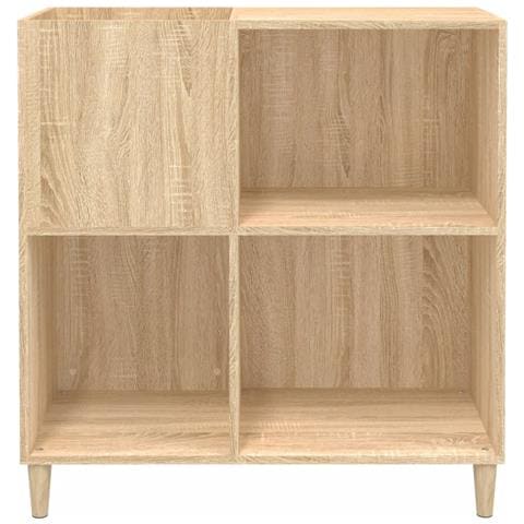 Mobile Porta Dischi Rovere Sonoma 84,5x38x89 Legno Multistrato - Foto 9