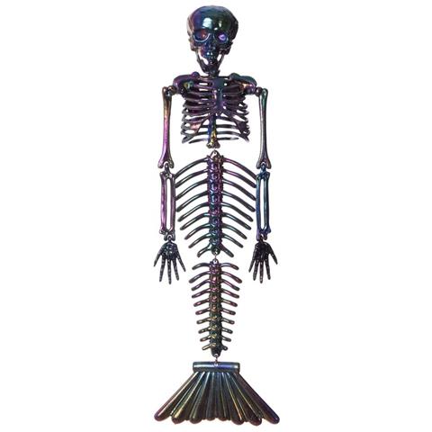 Decorazione Per Halloween My Other Me Cromato Scheletro Sirena Grigio 37 Cm - Foto 1