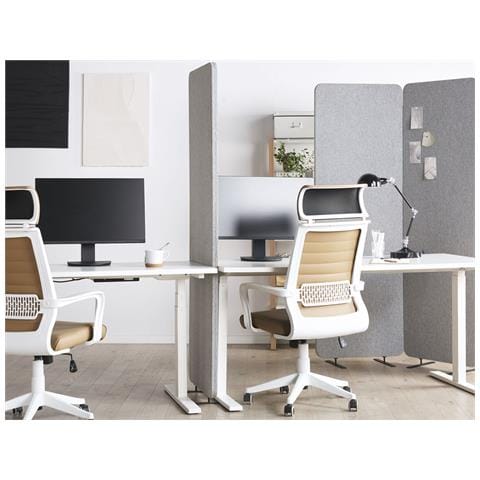 Paravento 3 Pannelli Grigio Chiaro 184 X 184 Cm Standi - Foto 2