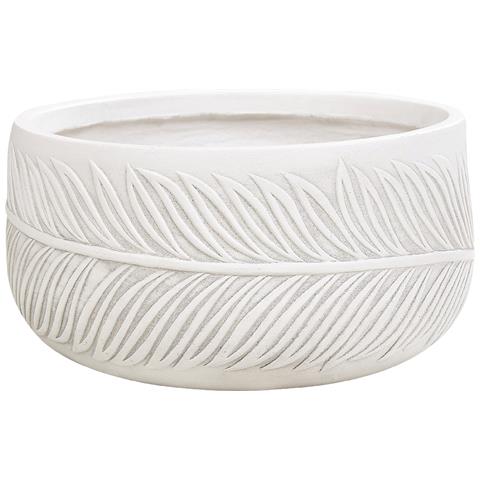 Vaso Da Fiori Argilla Bianco Sporco 35 X 35 X 19 Cm Ftero - Foto 6