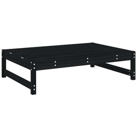 Set Salotto Da Giardino 5 Pz Nero In Legno Massello Di Pino - Foto 2