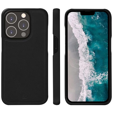 Custodia In Pelle Vegan Stockholm Per Iphone 14 Pro Dbramante1928, Nero - Foto 4