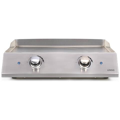 Piastra Elettrica DOC302 in Acciaio Inox 2 Termostati Potenza 2800 W - Foto 1