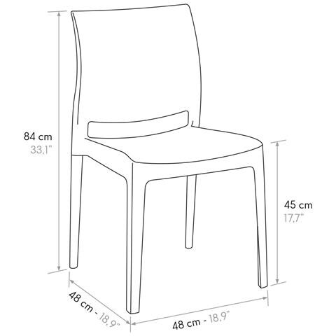 Elliot - Sedia Di Design Moderno Polipropilene - Foto 3