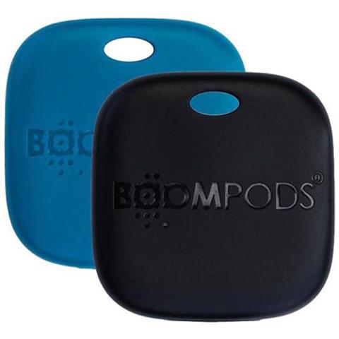 Confezione Da 2 Portachiavi Airtag Boomtag Con Apple Find My Ipx7 Ricaricabile, Blu - Foto 1