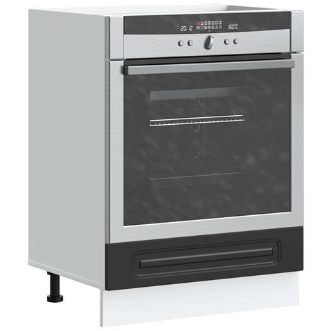 Armadio Per Forno Kalmar Nero In Legno Multistrato - Foto 1