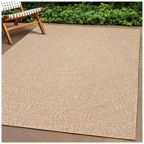 Tappeto Zizur 120x120 Cm Aspetto Iuta Per Interni Ed Esterni - Foto 1