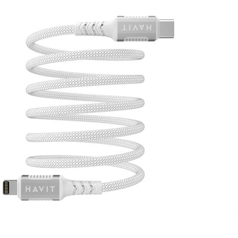 6939119077570 cavo Lightning 1 m Argento, Bianco - Foto 2