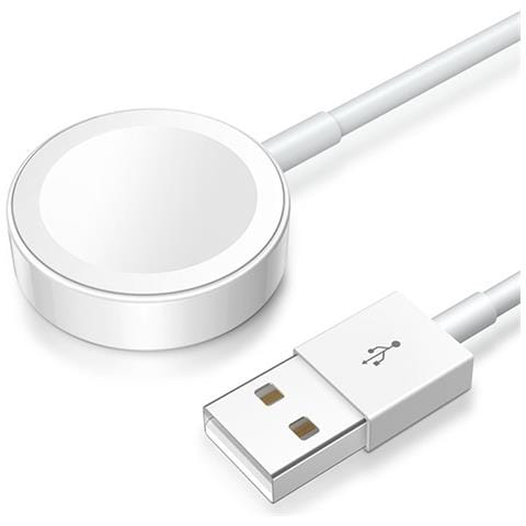 Caricatore Con Cavo Usb Compatibile Con Apple Watch 102x2x1 Cm. Colore Bianco - Foto 2