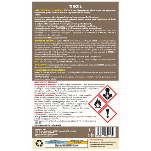 Tiroil 1lt - Impregnante Per Legno - Foto 3