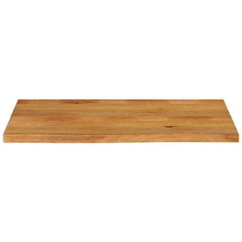 Piano Tavolo Bordi Vivi 120x60x3,8cm In Legno Massello Di Mango - Foto 3