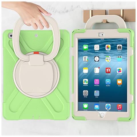 Custodia Piana Per Ipad 10.2"" (2019/20/21) - Resistente E Girevole Verde Mobili! - Foto 2