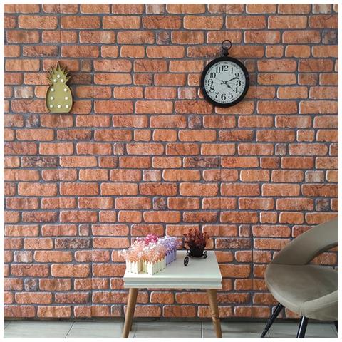 Lusso Casadino -  Pannelli Murali 3d Con Design A Mattoni Terracotta 10 Pz Eps - Foto 8