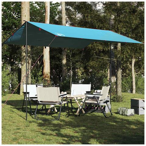 Telone Da Campeggio Blu 360x294 Cm Impermeabile - Foto 8