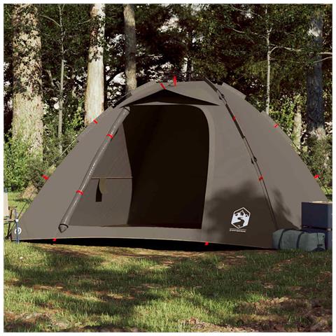 Tenda da Pesca 4 Persone Marrone a Rilascio Rapido - Foto 1