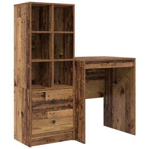 Scrivania con Storage Legno Vecchio Legno Ingegnerizzato - Foto 1