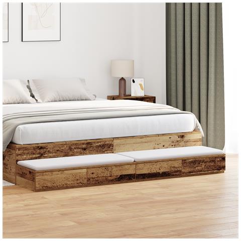Cassetti per letti in legno vecchio 180x36,5x16,5 cm in legno ingegnerizzato - Foto 2