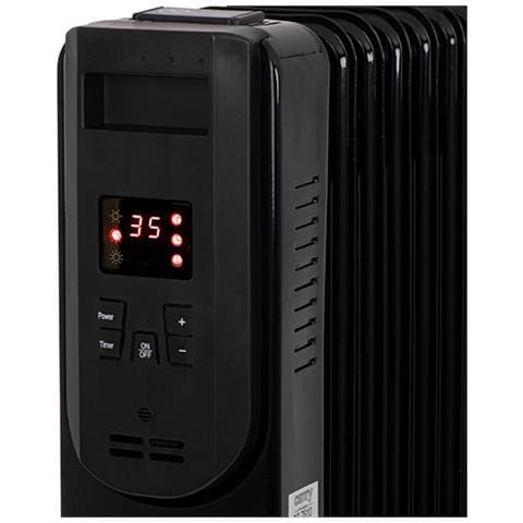 CR 7812 stufetta elettrica Interno Nero 1500 W Riscaldatore ambiente elettrico a olio - Foto 3