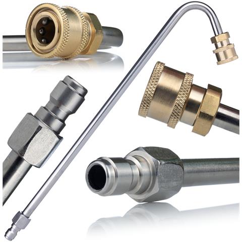 Lancia Alta Pressione 1/4"" 34cm Tipo U - Qualità E Durata | Max 250 Bar, 60°c | Compatibile Con, Lavor - Foto 1