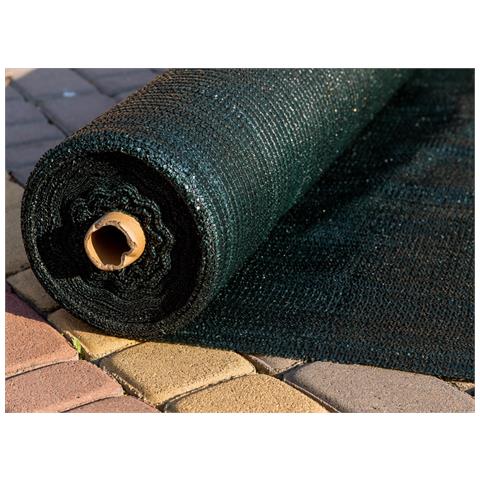 Rotolo Rete Ombreggiante Esterno Protezione Sole Pioggia Frangivista Coprente 1x5mt Ombreggiante - Foto 5