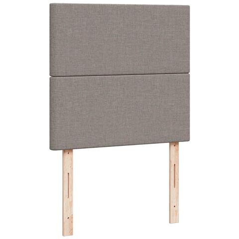 Struttura Letto Pouf con Materasso Tortora 80x200 cm in Tessuto - Foto 9