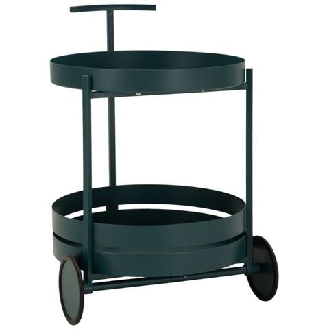 Carrello Bar Saturno In Metallo Ottanio 40x49,5x61 Cm - Foto 1