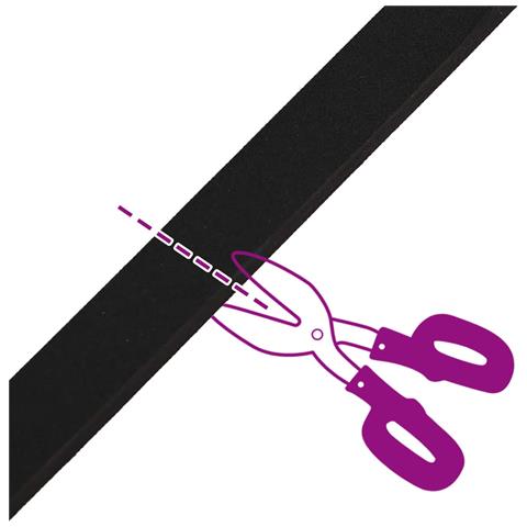 Nastro adesivo in schiuma 2 pcs Nero 40mm x 5m Schiuma CR - Foto 9