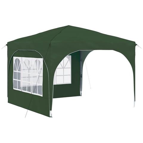 Tenda per feste a pop-up 290 x 290 x 245 cm Verde - Foto 1