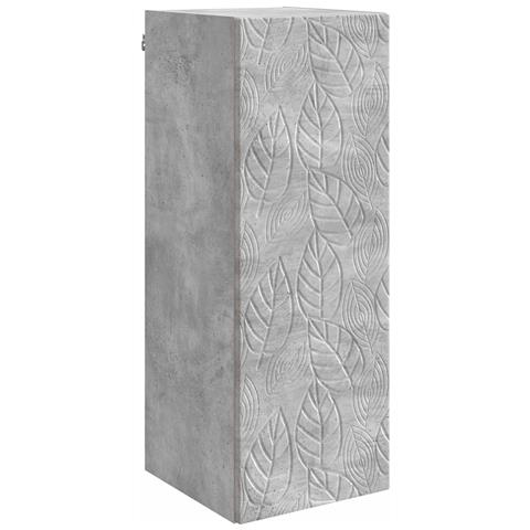 Mobiletto a muro Grigio Cemento 33 x 34,5 x 90 cm - Foto 1