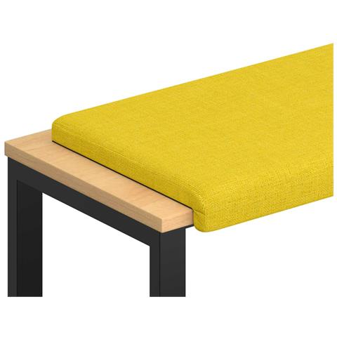 Cuscino per panchina Tessuto Giallo Chiaro Profondità 35 cm - Foto 1