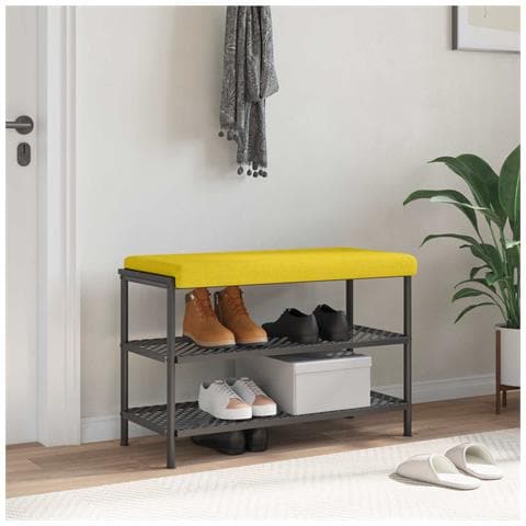 Cuscino per panchina Tessuto Giallo Chiaro Profondità 35 cm - Foto 2