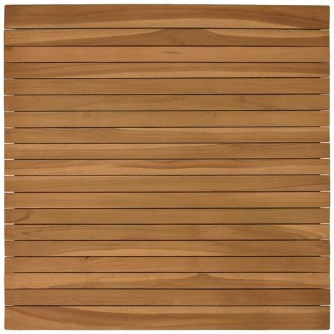 Piano del tavolo 70 x 70 x 3,5 cm Quadrato Legno di teak solido - Foto 1
