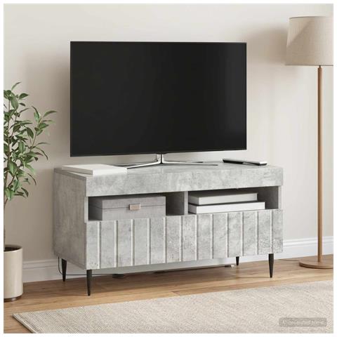 Mobile TV LED Grigio Cemento Legno ingegnerizzato - Foto 2