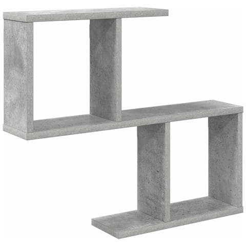 Scaffale da parete Grigio Cemento 60 x 12 x 50,5 cm - Foto 1