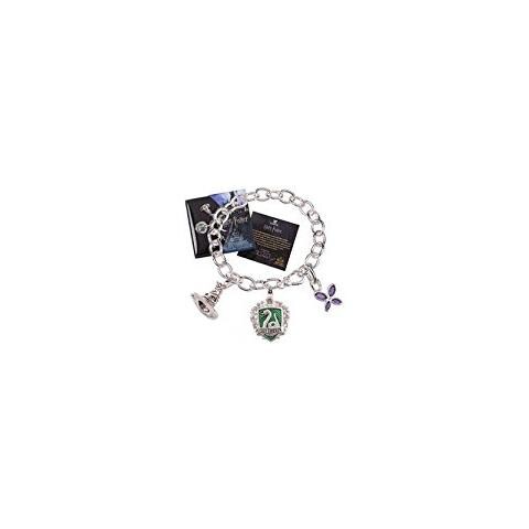 Braccialetto Serpeverde Harry Potter Charm Bracelet Lumos Slytherin (silver Plated)  - Foto 1