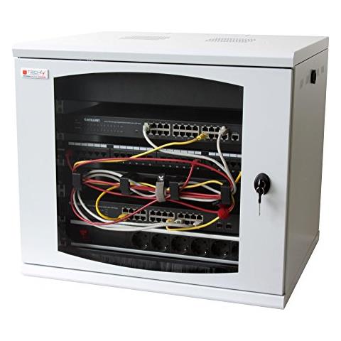 I-CASE EW-2015BK5 - Armadio Rack 19'' a muro 16 unità sezione unica prof. 500mm Nero - Foto 1