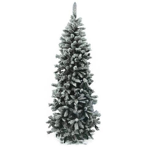 Albero Di Natale Innevato Modello Monterey Slim H. 210 Cm - Foto 1