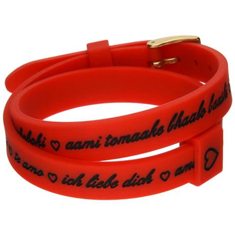 Mod. I Love You Gold - Bracciale In Silicone / silicone Bracelet - Foto 1